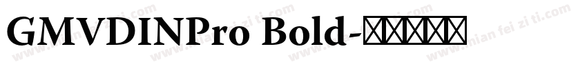 GMVDINPro Bold字体转换